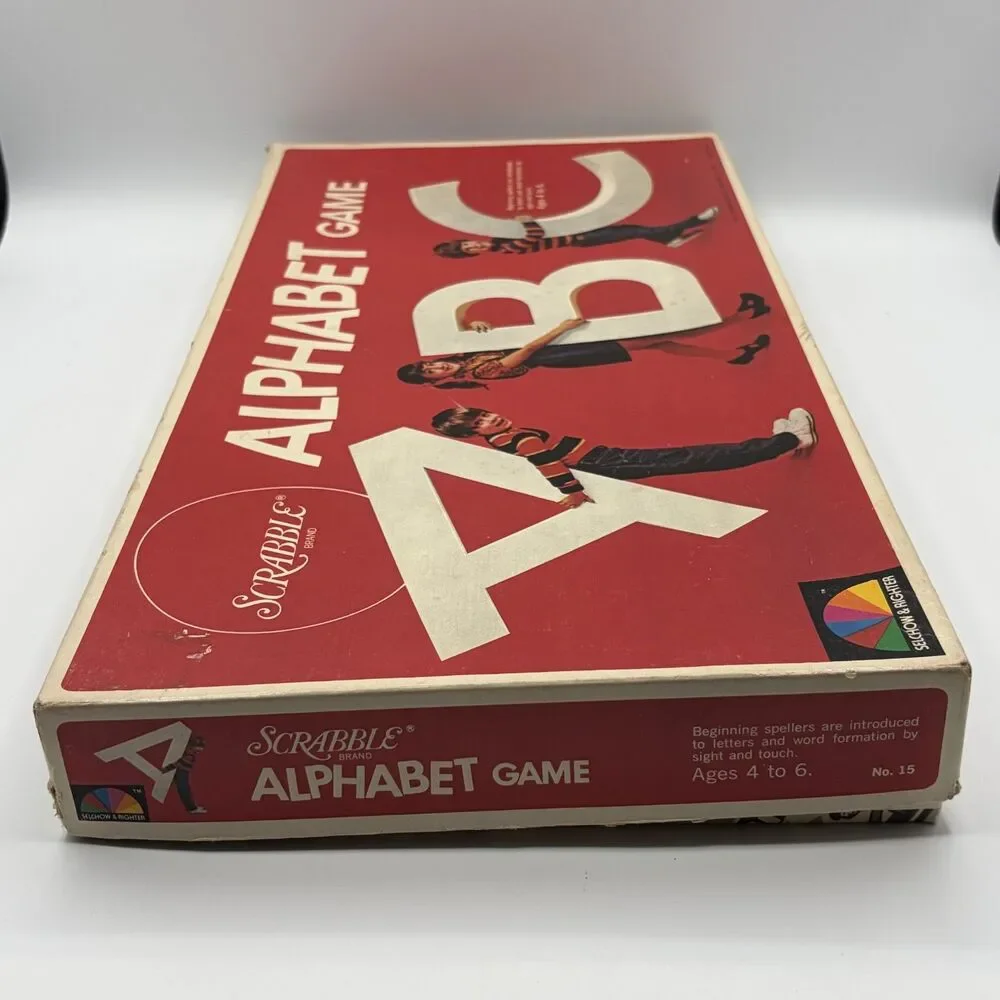 Vintage 1972 Scrabble Alphabet Game - COMPLETE